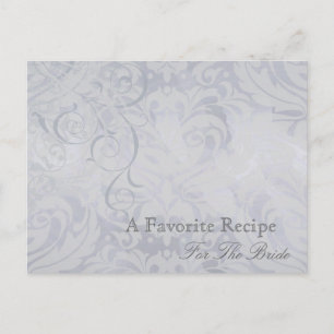 Rococo Silver Vrijgezellenfeest Recept Kaart