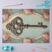Rococo Skeleton Key Decoupage Papier – Antiek (Craft)