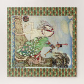 Rococo sprookje prinses horseback legpuzzel (Horizontaal)