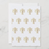 Rococo stijl Franse  huwelijksuitnodiging Kaart (Achterkant)