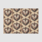 Rococo stijl hart tissuepapier (Voorkant)
