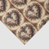 Rococo stijl hart tissuepapier (Detail)