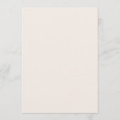 Rococo Thema Elegante Blush Bruiloft Menu (Achterkant)