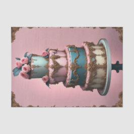 Rococo Tiered Parijse Cake 4 Decoupage Papier