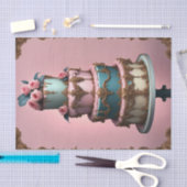 Rococo Tiered Parijse Cake 4 Decoupage Papier (Craft)
