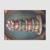Rococo Tiered Parijse Taart 2 Decoupage Papier (Voorkant)