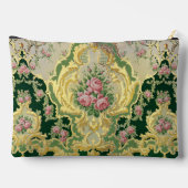 Rococo Tijd Periode Roze Rozen Goud Framing Bruilo Etui (Achterkant)