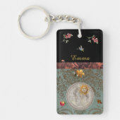 Rococo Tuin Acryl Sleutelhanger (Voorkant)