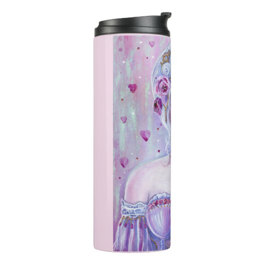 Rococo valentijn fantasy art van Renee Lavoie Thermosbeker (Gedraaid links)