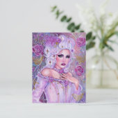 Rococo valentine fantasy art by Renee Lavoie Briefkaart (Staand voorkant)