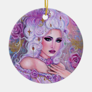 Rococo valentine fantasy art by Renee Lavoie Keramisch Ornament
