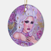 Rococo valentine fantasy art by Renee Lavoie Keramisch Ornament (Links)