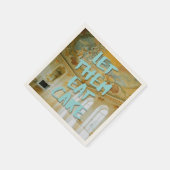 Rococo Verjaardagsfeest Marie Antoinette Bold Blue Servet (Hoek)