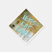 Rococo Verjaardagsfeest Marie Antoinette Bold Blue Servet (Hoek)