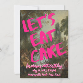 Rococo verjaardagsfeestje Marie Antoinette Bold Pi Kaart