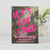 Rococo verjaardagsfeestje Marie Antoinette Bold Pi Kaart (Staand voorkant)