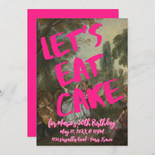 Rococo verjaardagsfeestje Marie Antoinette Bold Pi Kaart