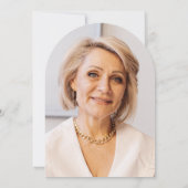 Rococo Vintage Foto 60e Verjaardagsfeestje Kaart (Achterkant)