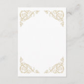 Rococo Vintage Wedding Details Informatiekaartje (Achterkant)