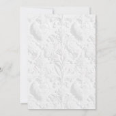 Rococo Waffle Tea Galentine Brunch Floral Elegance Kaart (Achterkant)