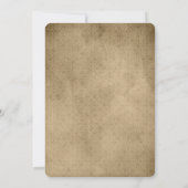  Rococo Wallpaper Floral Wedding Invitation Kaart (Achterkant)