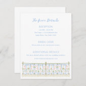 Rococo Wedding Details Informatiekaartje (Voorkant / Achterkant)