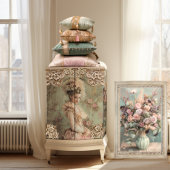 Rococoportret,  Victoriaans vrouw Tissuepapier