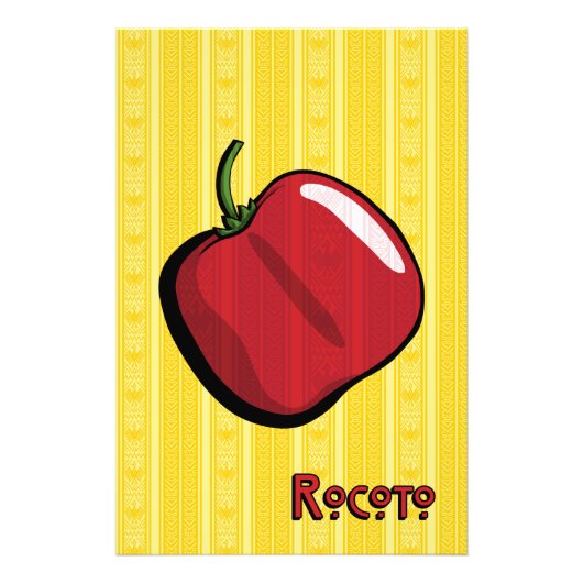 Rocoto Chili Pepper Art Print Foto Afdruk (Voorkant)