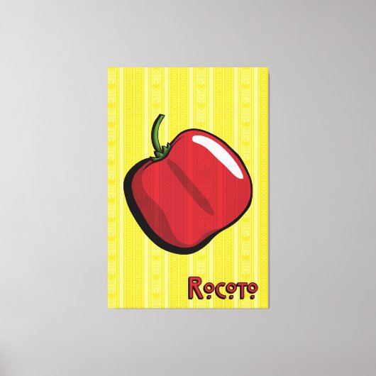 Rocoto Chili Pepper Canvas Art Afdruk (Voorkant)