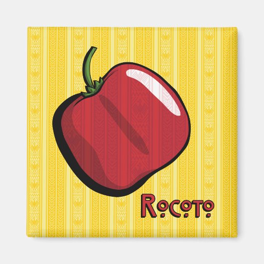 Rocoto Chili Pepper Magnet (Voorkant)