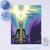 ROD ASCLEPIUS,7 CHAKRAS YOGA LOTUS POSE Blue Flyer (Enkel)