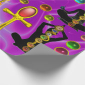 ROD ASCLEPIUS,7 CHAKRAS YOGA LOTUS POSE ,Horus Oog Cadeaupapier (Hoek)