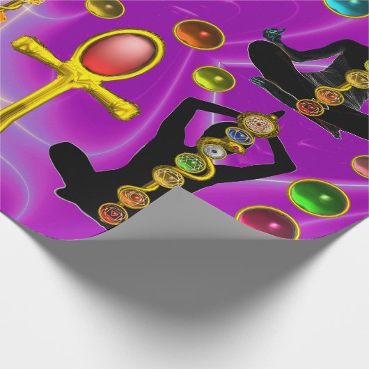 ROD ASCLEPIUS,7 CHAKRAS YOGA LOTUS POSE ,Horus Oog Cadeaupapier (Hoek)