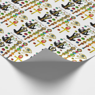 ROD ASCLEPIUS,7 CHAKRAS YOGA LOTUS POSE ,Horus Oog Cadeaupapier