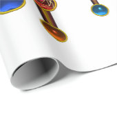 ROD ASCLEPIUS,7 CHAKRAS YOGA LOTUS POSE ,Horus Oog Cadeaupapier (Rol Hoek)