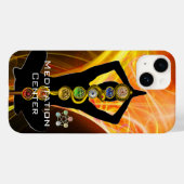 ROD ASCLEPIUS,7 CHAKRAS YOGA LOTUS POSE Yellow Case-Mate iPhone Case (Achterkant (horizontaal))