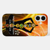 ROD ASCLEPIUS,7 CHAKRAS YOGA LOTUS POSE Yellow Case-Mate iPhone Case (Achterkant (horizontaal))
