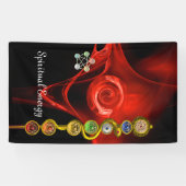 ROD ASCLEPIUS 7 CHAKRAS, YOGA, SPIRITUEEL ENERGY R SPANDOEK (Horizontaal)