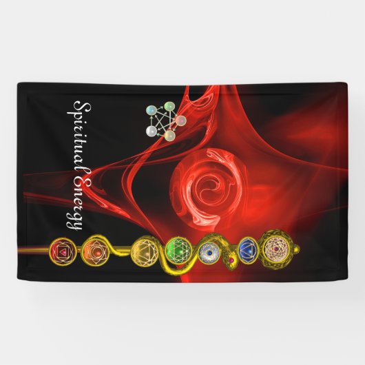 ROD ASCLEPIUS 7 CHAKRAS, YOGA, SPIRITUEEL ENERGY R SPANDOEK (Horizontaal)