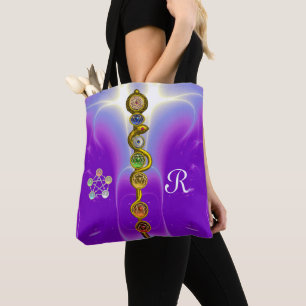 ROD ASCLEPIUS 7 CHAKRA'S, YOGA SPIRITUELE ENERGIE TOTE BAG