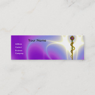 ROD ASCLEPIUS MEDISCHE GENEZING Monogram Paars Mini Visitekaartje