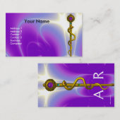 ROD ASCLEPIUS MEDISCHE GEZONDHEIDSZORG Monogram Vi Visitekaartje (Voorkant / Achterkant)