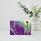 ROD ASCLEPIUS MEDISCHE GEZONDHEIDSZORG Paars Visitekaartje (Staand voorkant)