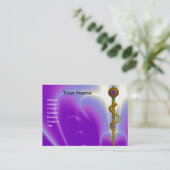 ROD ASCLEPIUS MEDISCHE GEZONDHEIDSZORG Violet Paar Visitekaartje (Staand voorkant)