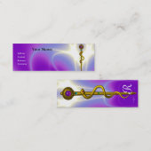 ROD ASCLEPIUS MEDISCHE HOOGTE Monogram Violet Mini Visitekaartje (Voorkant / Achterkant)