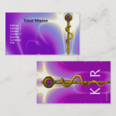 ROD ASCLEPIUS MEDISCHE VERWARMING Monogram Violet  Visitekaartje (Voorkant / Achterkant)
