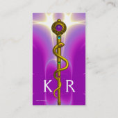 ROD ASCLEPIUS MEDISCHE VERWARMING Monogram Violet  Visitekaartje (Achterkant)