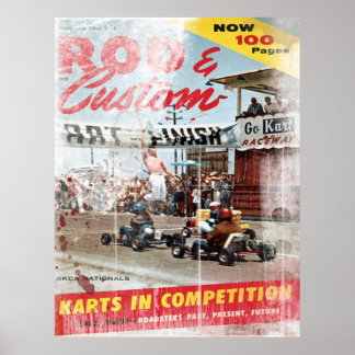 Rod & Custom, Karts in Competition Print