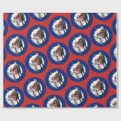 Rod de modder en de scooter cadeaupapier (Vlak)