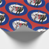 Rod de modder en de scooter cadeaupapier (Hoek)